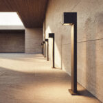 Balise LED Extérieure 10W Aluminium en Saillie sur Pied 80cm Iridix Anthracite – Image 8