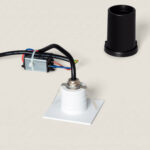 Balise LED Extérieure 2W Encastrable au Mur Carrée Guell Blanche Blanc chaud 2700K – Image 12