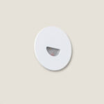 Balise LED Extérieure 2W Encastrable au Mur Ronde Guell Blanche Blanc neutre 4000K