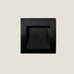 Balise LED Extérieure 4W Encastrable au Mur Carrée Leif Noire Blanc neutre 4000K – Image 9