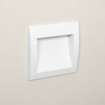 Balise LED Extérieure 4W Encastrable au Mur Carrée Natt Blanche