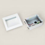 Balise LED Extérieure 4W Encastrable au Mur Carrée Natt Blanche – Image 11