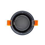 Collerette Downlight Ronde IP65 pour Ampoule LED GU10 Coupe Ø75 mm Noir – Image 3