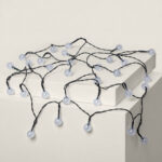 Guirlande LED Extérieure Solaire 30 Boules 5m Blanc chaud 3000K