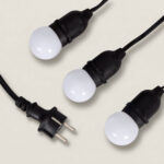 Kit Guirlande Waterproof 5.5m Noire + 8 Ampoules LED E27 G45 3W de Couleurs Blanc – Image 12