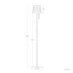 Lampadaire LED Extérieur Solaire 3W Banate Vert Céladon – Image 12