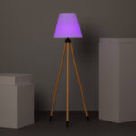 Lampadaire LED Extérieur Solaire Métal RGB Kefre avec Batterie USB Rechargeable – Image 18