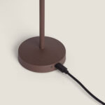 Lampe à Poser LED Portable Extérieure Métal avec Batterie Rechargeable Milevani Brun – Image 6