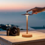 Lampe à Poser LED Portable Extérieure Métal avec Batterie Rechargeable Milevani Terre cuite – Image 3