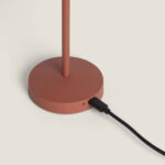 Lampe à Poser LED Portable Extérieure Métal avec Batterie Rechargeable Milevani Terre cuite – Image 6