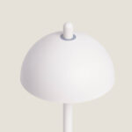 Lampe à Poser LED Portable Extérieure Métal avec Batterie Rechargeable Pirinoa Blanc – Image 4