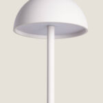 Lampe à Poser LED Portable Extérieure Métal avec Batterie Rechargeable Pirinoa Blanc – Image 5
