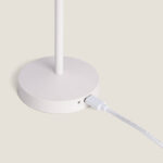 Lampe à Poser LED Portable Extérieure Métal avec Batterie Rechargeable Pirinoa Blanc – Image 6