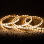 Ruban LED CCT 220V 120 LED/m 10W/m 900lm/m Largeur 14mm Coupe 100cm IP65 Sur mesure 10 m – Image 9