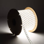 Ruban LED CCT 220V 120 LED/m BOBINE 50m 10W/m 900lm/m Largeur 14mm Coupe 100cm IP65 – Image 7