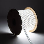 Ruban LED CCT 220V 120 LED/m BOBINE 50m 10W/m 900lm/m Largeur 14mm Coupe 100cm IP65 – Image 8