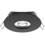 Spot Downlight LED 5W Orientable Rond IP44 Coupe Ø 68 mm Noir