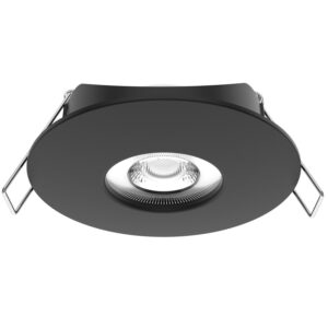 Spot Downlight LED 5W Orientable Rond IP44 Coupe Ø 68 mm Noir
