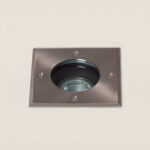 Spot Extérieur Carré Inox Encastrable au Sol pour GU10
