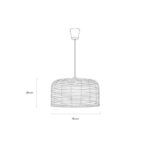 Suspension Extérieure Effet Rotin Léa Drum – Image 8