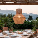 Suspension Fibres Naturelles pour Extérieure Newén Ø500 mm ILUZZIA – Image 2