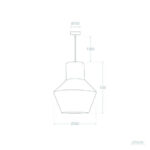 Suspension Fibres Naturelles pour Extérieure Newén Ø500 mm ILUZZIA – Image 6