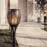 Torche LED Solaire Effet Flamme sur Piquet 1W 78cm – Image 2