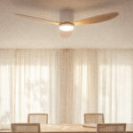 Ventilateur de Plafond avec Éclairage Silencieux DC Weimar Blanc / Bois – Image 8