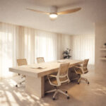 Ventilateur de Plafond avec Éclairage Silencieux DC Weimar Blanc / Bois – Image 9