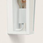 Applique Murale Extérieure Acier Inoxydable Zinnia Blanc – Image 4