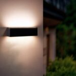 Applique Murale LED Extérieure Lena 10W Éclairage Double Face Rectangulaire Noire Blanc chaud 2700K – Image 10