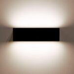 Applique Murale LED Extérieure Lena 10W Éclairage Double Face Rectangulaire Noire Blanc chaud 2700K – Image 11