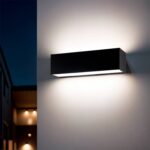 Applique Murale LED Extérieure Lena 10W Éclairage Double Face Rectangulaire Noire Blanc neutre 4000K – Image 10
