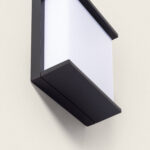 Applique Murale Extérieure LED 18W Éclairage Carré Noire Rimen – Image 9