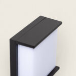 Applique Murale Extérieure LED 18W Éclairage Carré Noire Rimen – Image 10