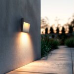 5 W CCT Sélectionnable Aluminium Saillie Carrée Jade Noir