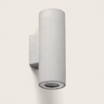 Applique Murale LED Extérieure Ciment Banjar Éclairage Double Face Gris – Image 2
