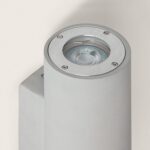 Applique Murale LED Extérieure Ciment Banjar Éclairage Double Face Gris – Image 3
