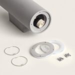 Applique Murale LED Extérieure Ciment Banjar Éclairage Double Face Gris – Image 4