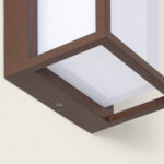 Applique murale extérieur LED à double diffuseur sélectionnable Calysta 12 W en aluminium CCT Sélectionnable Rouille – Image 7