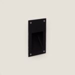 Balise Extérieure LED 3W Encastrable Murale Olite Blanc chaud 3000K Noir