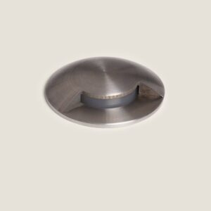 Balise Extérieure LED 3W Encastrable au Sol 1L Blanc chaud 2700K Argenté
