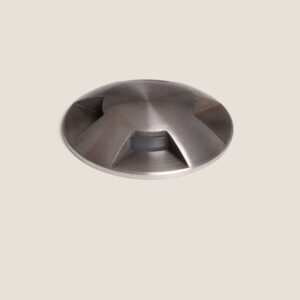 Balise Extérieure LED 3W Encastrable au Sol 4L Blanc neutre 4000K Argent