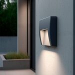 Balise Extérieure LED 3W Murale Saillie Carrée Nilsa Anthracite Blanc neutre 4000K – Image 2