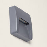 Balise Extérieure LED 3W Murale Saillie Carrée Nilsa Anthracite Blanc neutre 4000K – Image 4