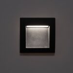 Balise LED Extérieure 4W Encastrable au Mur Carrée Leif Noire Blanc neutre 4000K – Image 15