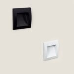 Balise LED Extérieure 4W Encastrable au Mur Carrée Leif Noire Blanc neutre 4000K – Image 20