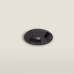 Balise Extérieure LED Encastrable Sol 4L 24V DC Loto Noire Blanc chaud 2700K
