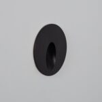 Balise Extérieure Murale LED Encastrable 3W Ronde en Aluminium Boiler Noire Blanc neutre 4000K