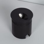 Balise Extérieure Murale LED Encastrable 3W Ronde Boiler Noire Blanc chaud 2700K – Image 9
